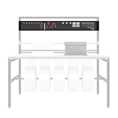 table d'emballage de colis panneau perforé